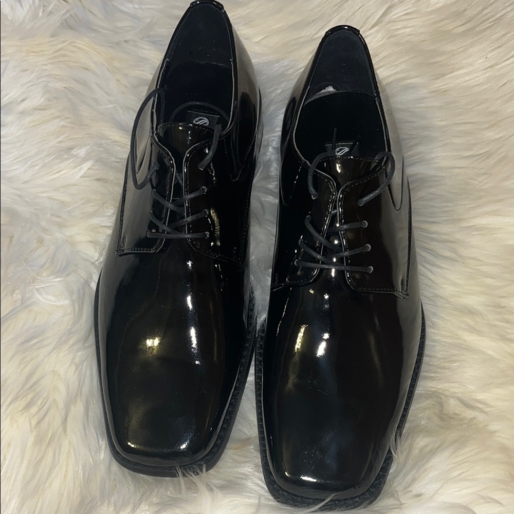 Stafford Men's Black Shoes - Picture 3 of 6
